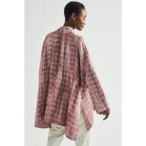 Raag Quilted Silk Ruana Overcoat One Size